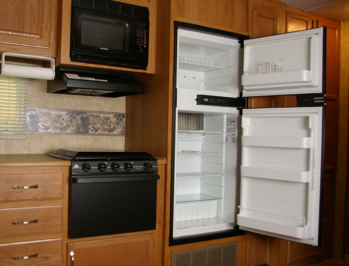 RV refrigerator RV microwave RV range
